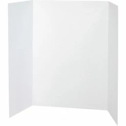 New ⌛ Pacon Single Walled Corrugated Presentation Board, 48 X 36 Inches, White, Pack Of 4 🎁