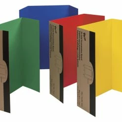 Buy 👍 Pacon Single-Walled Tri-Fold Corrugated Presentation Board, 48 X 36 Inches, Assorted Colors, Set Of 4 ⭐