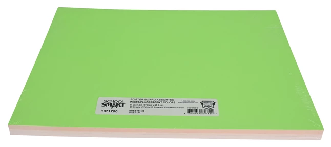 Wholesale โญ School Smart Poster Board, 11 X 14 Inches, White/Assorted Neon Colors, Pack Of 50 ๐ 2 Wholesale โญ School Smart Poster Board, 11 X 14 Inches, White/Assorted Neon Colors, Pack Of 50 ๐ - Image 2