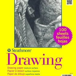 Best Sale 🤩 Strathmore 300 Series Drawing Paper, 9 X 12 Inches, 70 Lb, 100 Sheets 😍