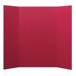 Coupon 👏 School Smart Presentation Boards, 48 X 36 Inches, Red, Pack Of 10 ✔️