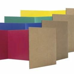Buy ⌛ Flipside Study Carrel, 12 X 48 Inches, Assorted Colors, Pack Of 24 👏