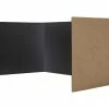 Buy 🎁 Flipside Study Carrels, 12 X 48 Inches, Black Corrugate, Pack Of 24 👏