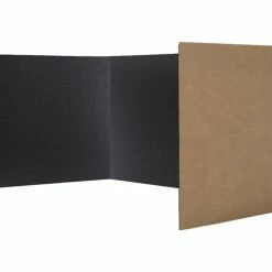 Buy 🎁 Flipside Study Carrels, 12 X 48 Inches, Black Corrugate, Pack Of 24 👏