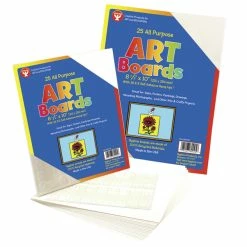 Promo 👍 Hygloss Multi-Purpose Art Board With Self-Adhesive Hanger, 10 X 13 Inches, White, Pack Of 25 🤩